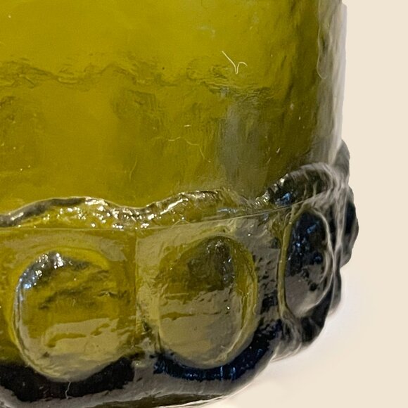 Tiffin Franciscan Madeira avocado green Glass heavy steamed Goblet Glasswear - Picture 5 of 7